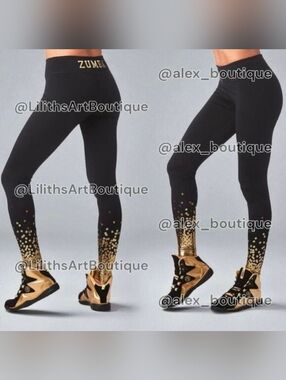 Zumba Hustler Perfect Ankle Leggings Bold Black Size (E104)